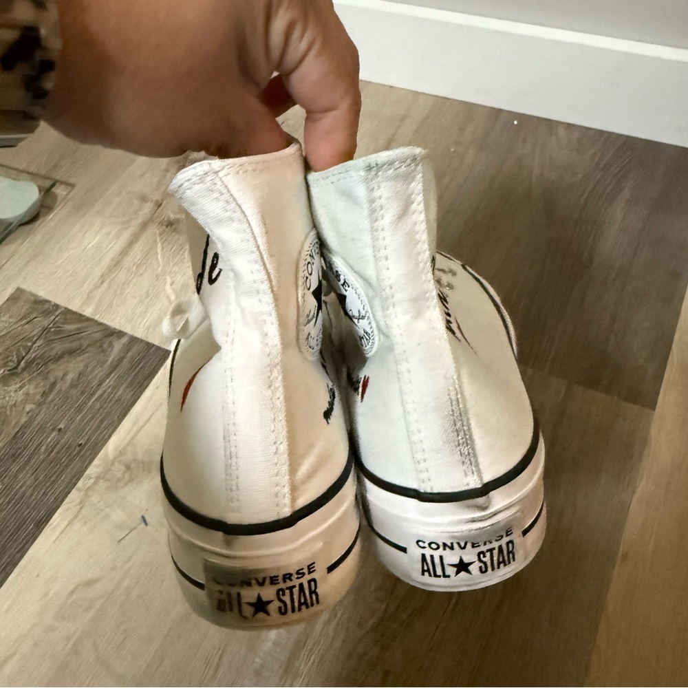 Converse Chuck Taylor All Star Platform “Made With Love” Women’s Size 7 - Picture 4 of 10